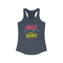 Load image into Gallery viewer, Empowering Women&#39;s Workout Tank 2 | Girls Just Wanna Have Guns | Fitness Top, Gym Shirt, Gift for Her, Activewear
