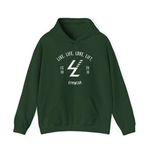 Load image into Gallery viewer, Gymwear Hoodie - "Live. Life. Love. Lift." Athletic Pullover
