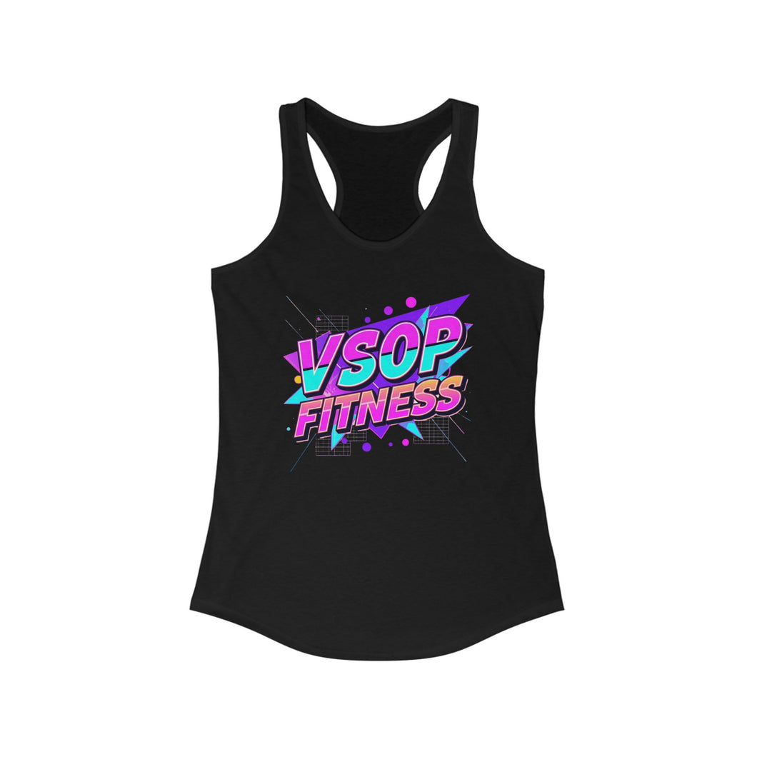 Tank Top VSOP FITNESS Neon Retro Geometric Women's Racerback Tank Top