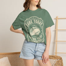 Load image into Gallery viewer, "Sore Today Eating Tacos Tomorrow" Funny Fitness Unisex Shirt - Workout Exercise T-Shirt for Men and Women
