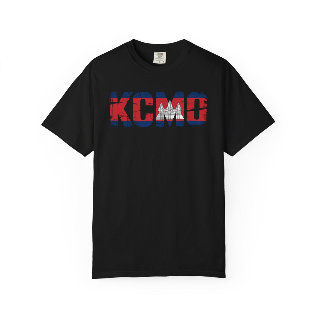 KCMO Khmer Pride T-Shirt | Soft Garment-Dyed Tee | Casual Wear, City Pride, Unisex Fashion, Gift for Locals, Travel Souvenir