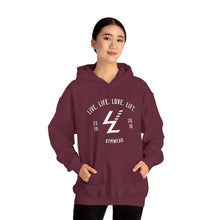 Load image into Gallery viewer, Gymwear Hoodie - "Live. Life. Love. Lift." Athletic Pullover

