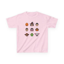 Load image into Gallery viewer, Trick-or-Treaters Set, Halloween Kids Tee with Fun Characters, Cute Halloween T-Shirt, Kids Costume Shirt, Spooky Vibe Shirt, Gift for Kids
