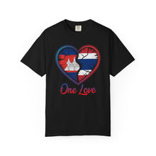 Load image into Gallery viewer, Heart-Shaped Khmer &amp; Thai Pride T-shirt, One Love Tee, Gift for Couples, Casual Wear, Unique Graphic Shirt
