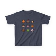 Load image into Gallery viewer, Trick-or-Treaters Set, Halloween Kids Tee with Fun Characters, Cute Halloween T-Shirt, Kids Costume Shirt, Spooky Vibe Shirt, Gift for Kids
