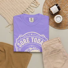 Load image into Gallery viewer, "Sore Today Eating Tacos Tomorrow" Funny Fitness Unisex Shirt - Workout Exercise T-Shirt for Men and Women
