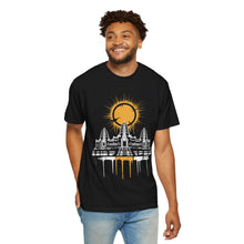 Load image into Gallery viewer, Sun Halo AngkorWat T-shirt | Boho Style Tee, Unisex Graphic Shirt, Casual Wear, Travel Souvenir, Unique Gift Idea
