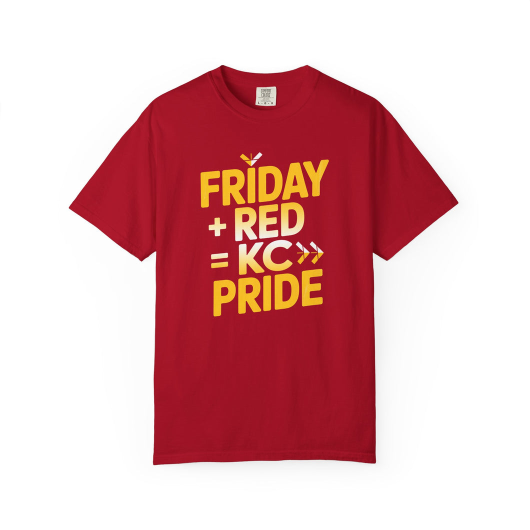 Unisex Garment-Dyed T-Shirt - KC Pride Friday, Fun Casual Wear, Gift for Friends & Family, Everyday Comfort