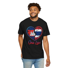 Load image into Gallery viewer, Heart-Shaped Khmer &amp; Thai Pride T-shirt, One Love Tee, Gift for Couples, Casual Wear, Unique Graphic Shirt
