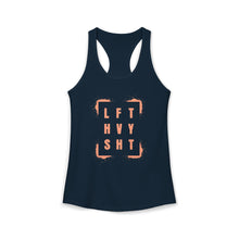 Load image into Gallery viewer, LFT HVY SHT: Ladies Racerback Tank (Sizes XS to 2XL) Coral
