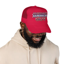 Load image into Gallery viewer, Average American Guy Trucker Hat – Patriotic Foam Mesh Cap
