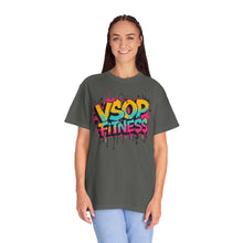 Load image into Gallery viewer, Unisex Garment-Dyed T-Shirt with VSOP Fitness Design - Trendy Workout Tee for Fitness Lovers, Stylish Fitness Gift, Casual Wear, Gym [...]
