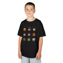 Load image into Gallery viewer, Trick-or-Treaters Set, Halloween Kids Tee with Fun Characters, Cute Halloween T-Shirt, Kids Costume Shirt, Spooky Vibe Shirt, Gift for Kids
