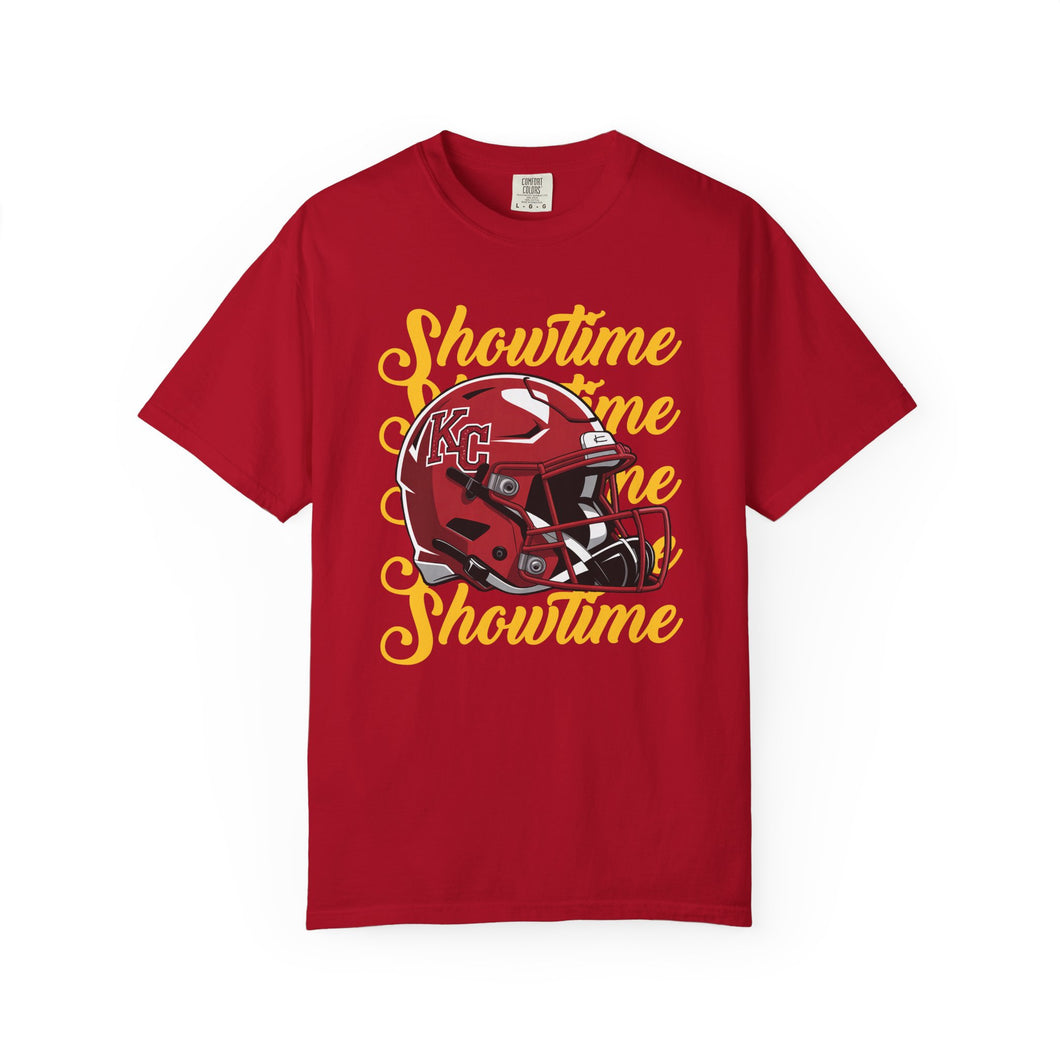 KC Showtime Football T-Shirt, Unisex Sports Tee, Gift for Football Fans, Game Day Apparel, Casual Wear, Holiday Gift