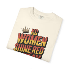 Load image into Gallery viewer, &quot;Women Shine Red on Friday&quot; | Women&#39;s Empowerment Tee, Graphic Tee, Casual Wear, Gifts for Her, Red T-Shirt
