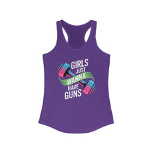 Load image into Gallery viewer, Empowering Women&#39;s Workout Tank | Girls Just Wanna Have Guns | Fitness Top, Gym Shirt, Gift for Her, Activewear
