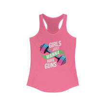 Load image into Gallery viewer, Empowering Women&#39;s Workout Tank | Girls Just Wanna Have Guns | Fitness Top, Gym Shirt, Gift for Her, Activewear
