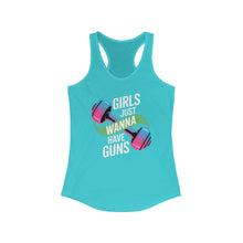 Load image into Gallery viewer, Empowering Women&#39;s Workout Tank | Girls Just Wanna Have Guns | Fitness Top, Gym Shirt, Gift for Her, Activewear
