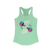 Load image into Gallery viewer, Empowering Women&#39;s Workout Tank | Girls Just Wanna Have Guns | Fitness Top, Gym Shirt, Gift for Her, Activewear
