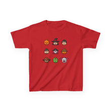 Load image into Gallery viewer, Trick-or-Treaters Set, Halloween Kids Tee with Fun Characters, Cute Halloween T-Shirt, Kids Costume Shirt, Spooky Vibe Shirt, Gift for Kids
