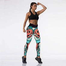 Load image into Gallery viewer, Halloween Pumpkin Digital Print Yoga Pants, Halloween Leggings, Halloween Pants, Pumpkin Pants
