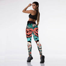 Load image into Gallery viewer, Halloween Pumpkin Digital Print Yoga Pants, Halloween Leggings, Halloween Pants, Pumpkin Pants
