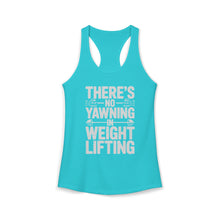 Load image into Gallery viewer, There's No Yawning in Weight Lifting Racerback Tank
