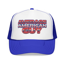 Load image into Gallery viewer, Average American Guy Trucker Hat – Patriotic Foam Mesh Cap
