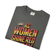 Load image into Gallery viewer, &quot;Women Shine Red on Friday&quot; | Women&#39;s Empowerment Tee, Graphic Tee, Casual Wear, Gifts for Her, Red T-Shirt

