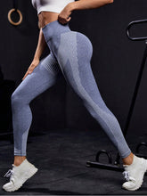 Load image into Gallery viewer, Blue Booty Yoga Pants, Booty leggings, Yoga leggings, Yoga pants
