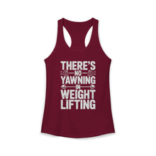 Load image into Gallery viewer, There's No Yawning in Weight Lifting Racerback Tank
