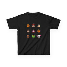 Load image into Gallery viewer, Trick-or-Treaters Set, Halloween Kids Tee with Fun Characters, Cute Halloween T-Shirt, Kids Costume Shirt, Spooky Vibe Shirt, Gift for Kids
