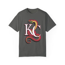 Load image into Gallery viewer, KC Snake Unisex Garment-Dyed T-Shirt - Stylish &amp; Comfortable Tee for Fans
