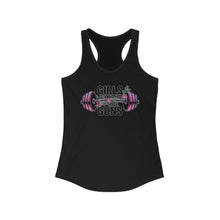 Load image into Gallery viewer, Girls Just Wanna Have Guns Racerback Tank, Fitness Tank, Workout Top, Gym Apparel, Gift for Her, Summer Activewear
