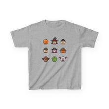 Load image into Gallery viewer, Trick-or-Treaters Set, Halloween Kids Tee with Fun Characters, Cute Halloween T-Shirt, Kids Costume Shirt, Spooky Vibe Shirt, Gift for Kids
