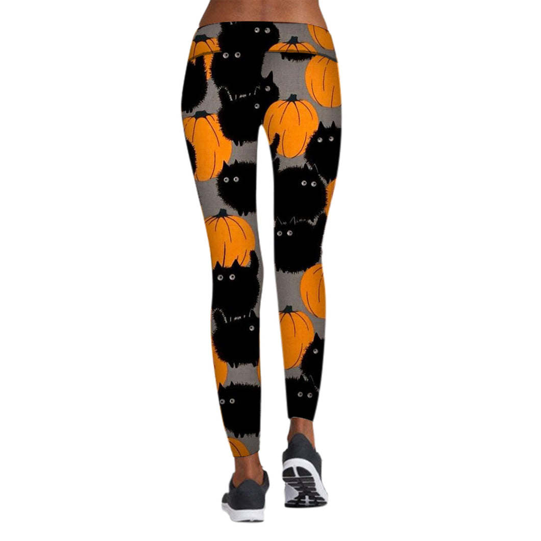 22 Choices: Printed Halloween Yoga Pants, Halloween Leggings, High Stretch, Women's Leggings