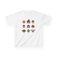 Load image into Gallery viewer, Trick-or-Treaters Set, Halloween Kids Tee with Fun Characters, Cute Halloween T-Shirt, Kids Costume Shirt, Spooky Vibe Shirt, Gift for Kids
