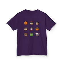 Load image into Gallery viewer, Trick-or-Treaters Set, Halloween Kids Tee with Fun Characters, Cute Halloween T-Shirt, Kids Costume Shirt, Spooky Vibe Shirt, Gift for Kids
