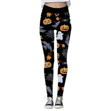Load image into Gallery viewer, Women&#39;s Halloween High Waist Yoga Leggings, Halloween yoga pants, yoga pants, Scary leggings
