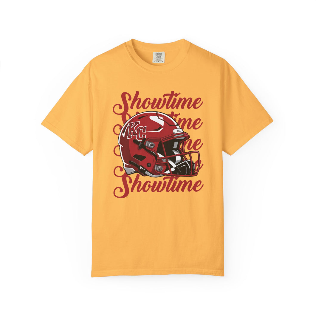 KC Showtime Football T-Shirt, Unisex Sports Tee, Casual Wear, Game Day Shirt, Gift for Fans, Tailgate Outfit