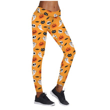 Load image into Gallery viewer, 22 Choices: Printed Halloween Yoga Pants, Halloween Leggings, High Stretch, Women&#39;s Leggings
