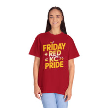 Load image into Gallery viewer, Unisex Garment-Dyed T-Shirt - KC Pride Friday, Fun Casual Wear, Gift for Friends &amp; Family, Everyday Comfort
