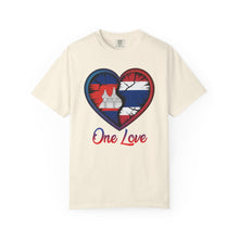Load image into Gallery viewer, Heart-Shaped Khmer &amp; Thai Pride T-shirt, One Love Tee, Gift for Couples, Casual Wear, Unique Graphic Shirt
