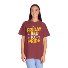 Load image into Gallery viewer, Unisex Garment-Dyed T-Shirt - KC Pride Friday, Fun Casual Wear, Gift for Friends &amp; Family, Everyday Comfort
