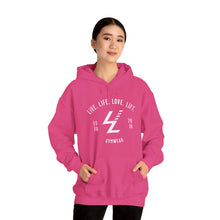 Load image into Gallery viewer, Gymwear Hoodie - "Live. Life. Love. Lift." Athletic Pullover
