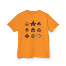 Load image into Gallery viewer, Trick-or-Treaters Set, Halloween Kids Tee with Fun Characters, Cute Halloween T-Shirt, Kids Costume Shirt, Spooky Vibe Shirt, Gift for Kids
