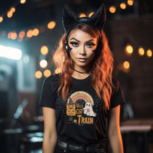 Load image into Gallery viewer, Trick or Train: Unisex shirt (Sizes XS to 4XL)
