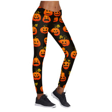 Load image into Gallery viewer, 22 Choices: Printed Halloween Yoga Pants, Halloween Leggings, High Stretch, Women&#39;s Leggings
