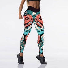 Load image into Gallery viewer, Halloween Pumpkin Digital Print Yoga Pants, Halloween Leggings, Halloween Pants, Pumpkin Pants
