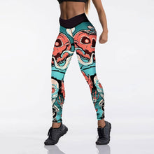 Load image into Gallery viewer, Halloween Pumpkin Digital Print Yoga Pants, Halloween Leggings, Halloween Pants, Pumpkin Pants

